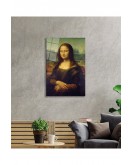 Mona Lisa Portresi Sanat Cam Tablo, Ev ve Ofis Duvar Dekoru, Hediyelik Büyük Temperli 4 mm Cam Tablo