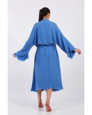 Blue Classic Pamuklu Müslin Kimono