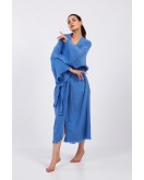 Blue Classic Pamuklu Müslin Kimono