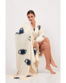 Blue Eye Pamuklu Müslin Kimono + Peştemal