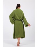 Classic Pamuklu Müslin Kimono Yeşil