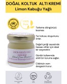 Limon Kabuğu Yağlı Krem Deodorant 40 ml %100 Doğal