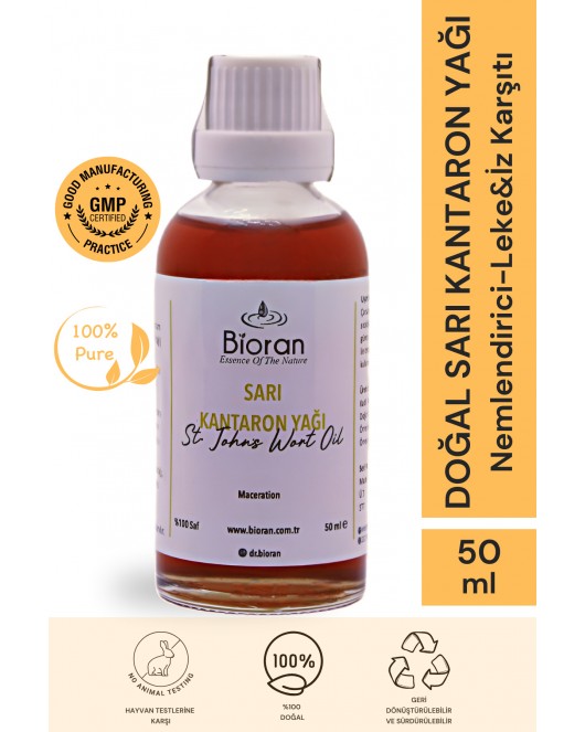 Sarı Kantaron Yağı %100 Saf Bitkisel Yağ 50 Ml. (ST JOHN'S WORT OİL)