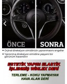 NISSAN PRİMERA 03 Uyumlu Araç,Araba,Oto direksiyon kılıfı kırmızı dikiş