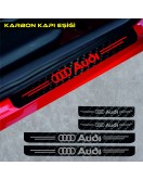 Audi 80 Serisi Karbon Kapı Eşiği Oto Sticker 4 Adet