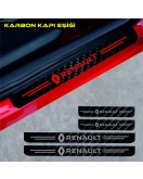 Renault R11 Karbon Kapı Eşiği Oto Sticker 4 Adet