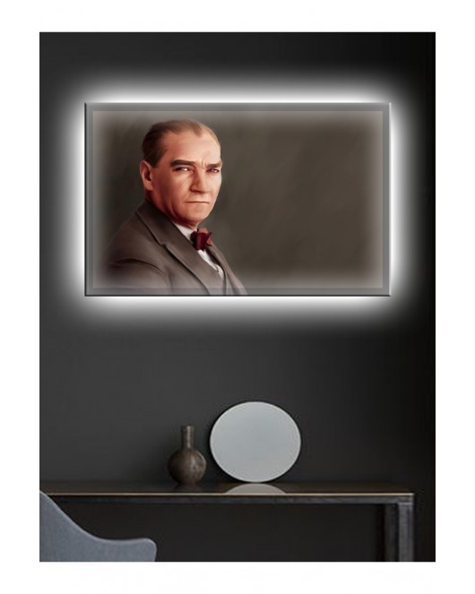 Led Işıklı Atatürk Hediyelik Tablolar