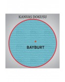 Bayburt İli ve İlçeler Haritası Dekoratif Kanvas Tablo 1290