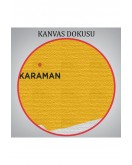 Karaman İli ve İlçeler Haritası Dekoratif Kanvas Tablo 1376