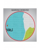 Osmaniye İli ve İlçeler Haritası Dekoratif Kanvas Tablo 1436