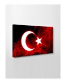 Led Işıklı Türk Bayrağı tablo (şanlı bayrağımız)