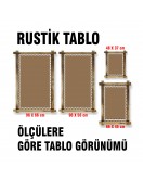 Portre LED IŞIKLI RUSTİK kanvas tablo B