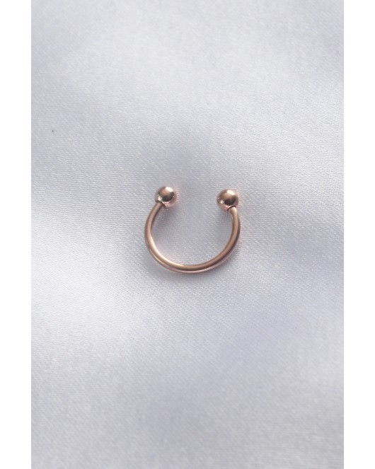 316L Cerrahi Çelik Rose Renk Minimal Toplu Halka Piercing