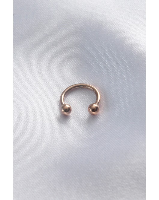 316L Cerrahi Çelik Rose Renk Minimal Toplu Halka Piercing